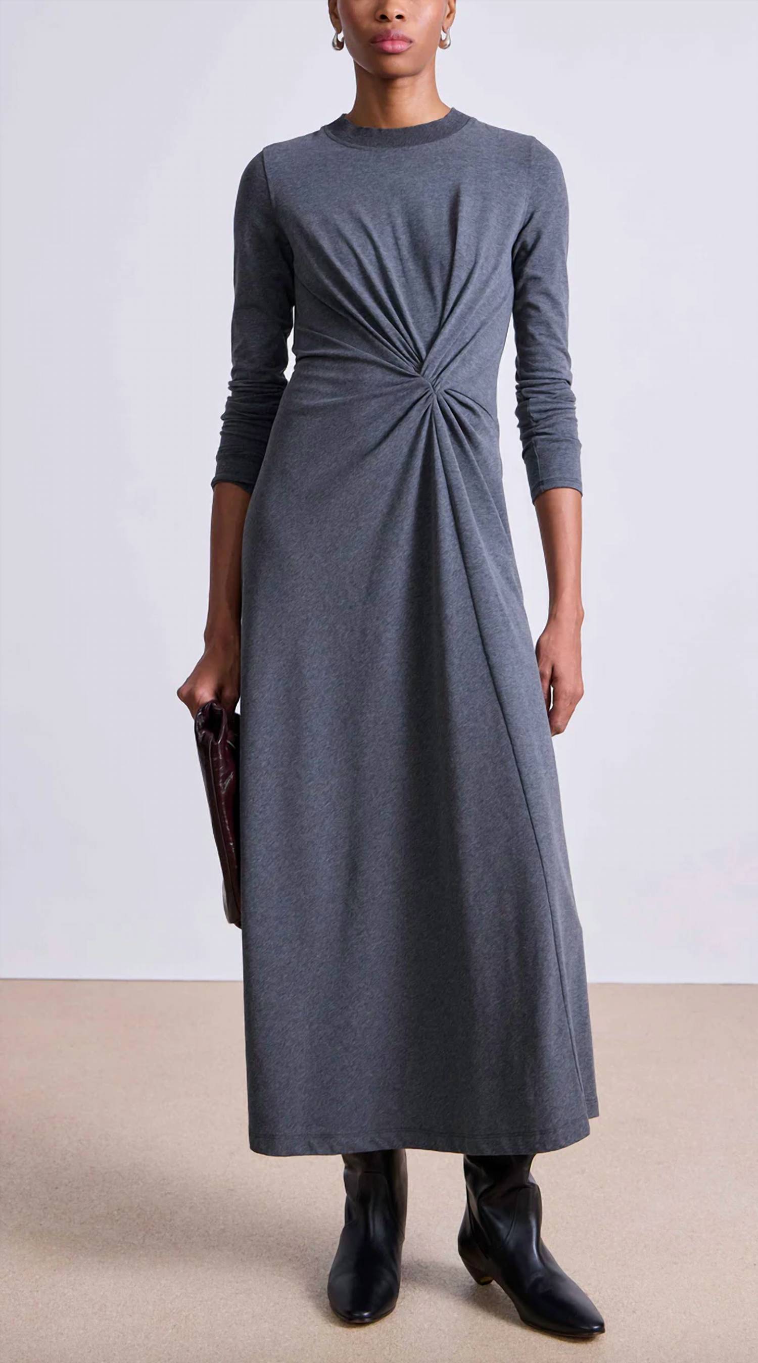Apiece Apart - Long Sleeve Volta Twist Dress