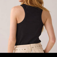 summum Women's Embellished Tank Top in black - women's tank top - detail view