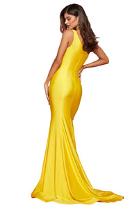 Sherri Hill - Gathered Cut Outs Prom Dress