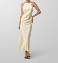 Line And Dot - Satin Maxi Dress
