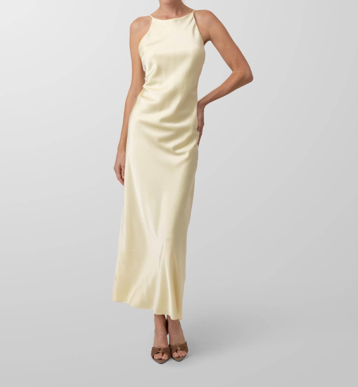 Line And Dot - Satin Maxi Dress