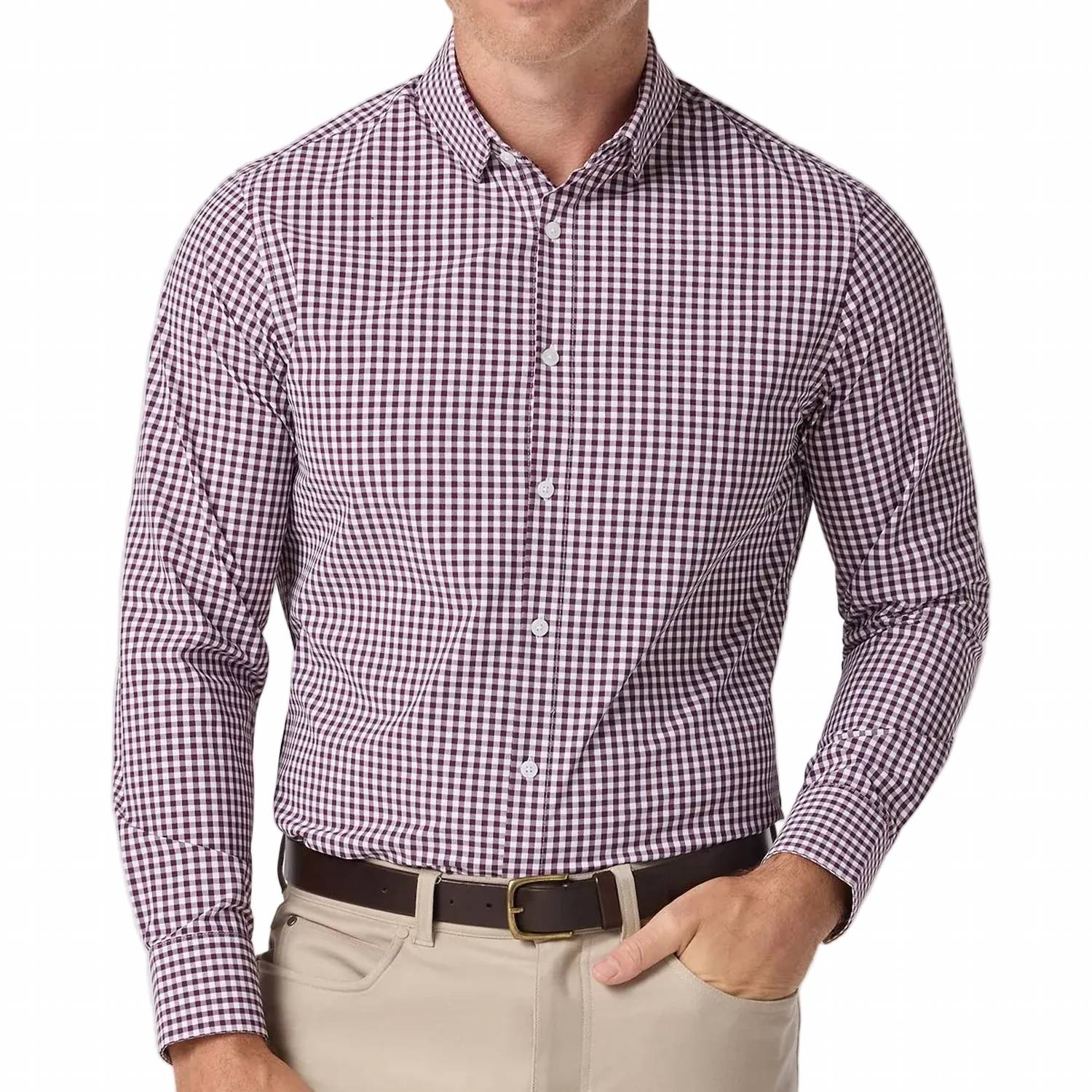 Mizzen + Main - Gingham Leeward Long Sleeve Shirt
