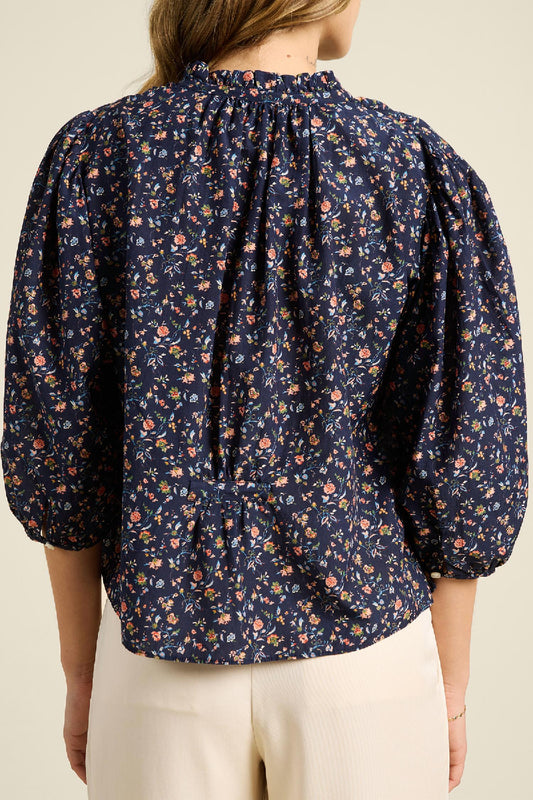 Trovata - Orly Floral V-neck Blouse