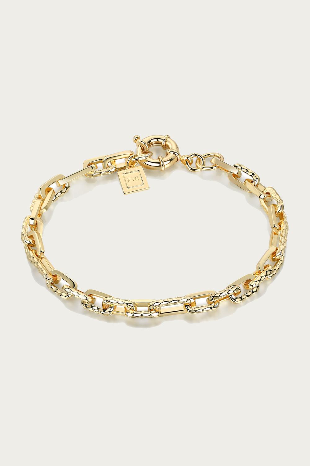 RAMONES HAMMERED CHAIN ANKLET