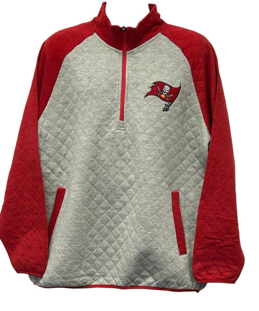 Nfl Apparel - Men's Tampa Bay Buccaneers 1/4-Zip Pullover