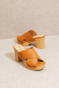 Miim - Women's Cora Crisscross Platform Clog Sandal