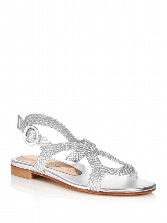 Stuart Weitzman - Women's Teodora Braided Leather Sandals