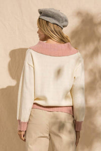 Papermoon - Jessi Colorblock Zip Sweater