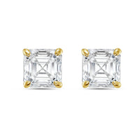 Diana M Jewels - 6.00 Cts Lab Grown Asscher Cut Stud Earrings