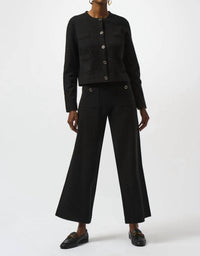 Joseph Ribkoff - Pull On Wide Leg Ankle Pants