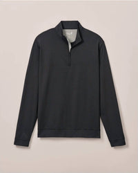 JOHNNIE-O Jamie 1/4 Zip Pullover Sweater in black seal - men's sweater - view 4