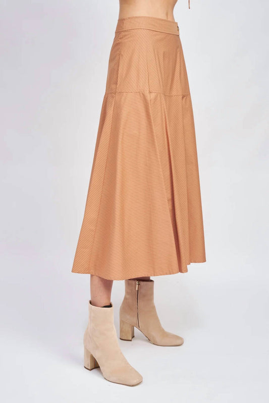 En Saison - Quinby Poplin Flare Skirt