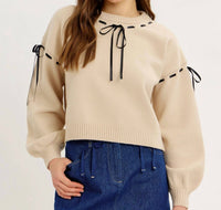 Idem Ditto - Lula Ribbon Crewneck Sweater