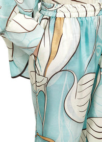 F.R.S. For Restless Sleepers - Emera Geometric Leaves Shirt And Doride Pant Set