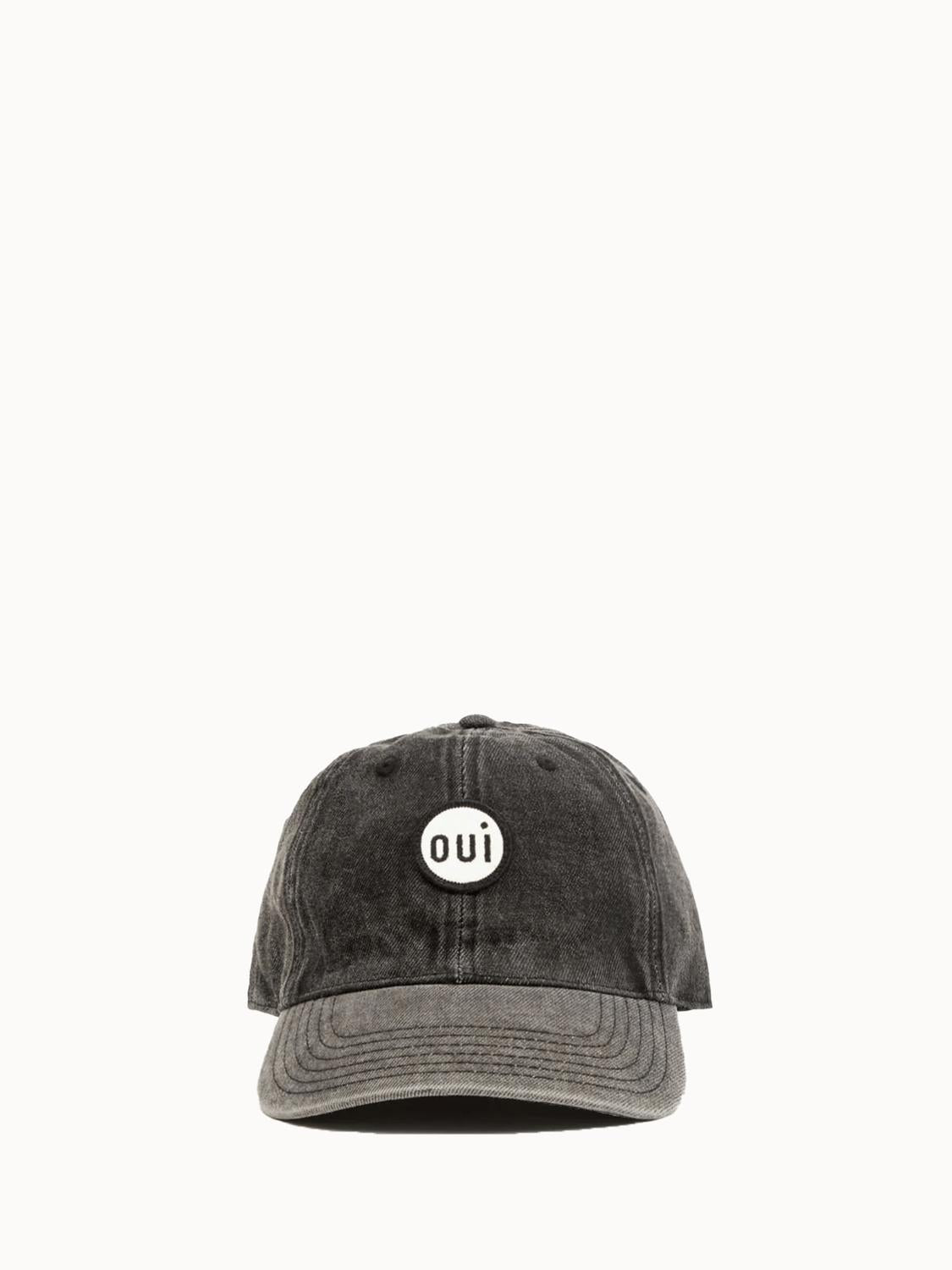 Clare V. - Women's Oui Patch Denim Baseball Cap