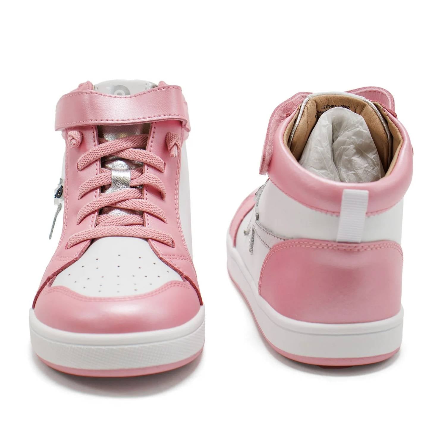 Oldsoles - Girl's Team Star High Top Lace-up Sneakers