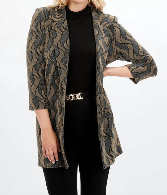 Frank Lyman - Shimmer Wave Motif Jacket