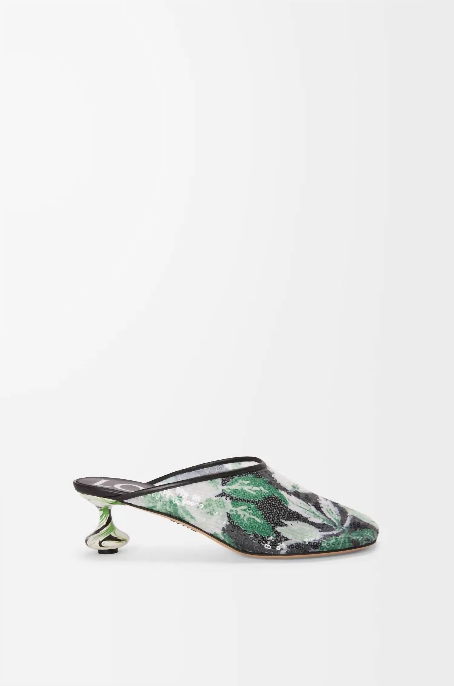 Loewe - Women's Toy Sequin Floral Mule