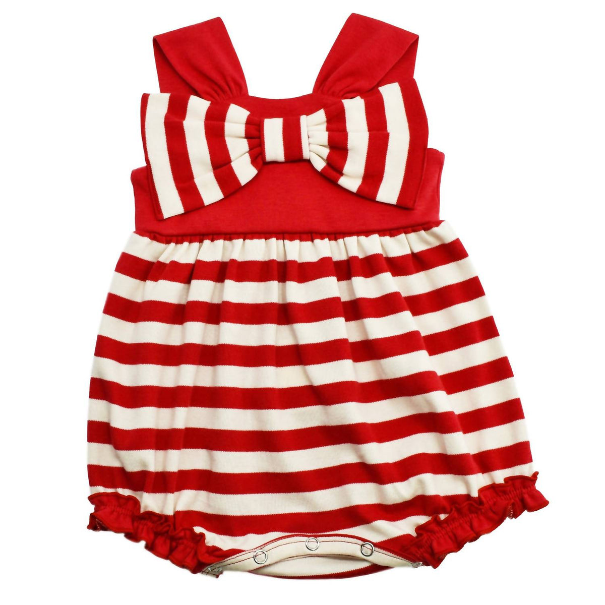 Lemon Loves Layette - Baby Girls' Bow Love Romper