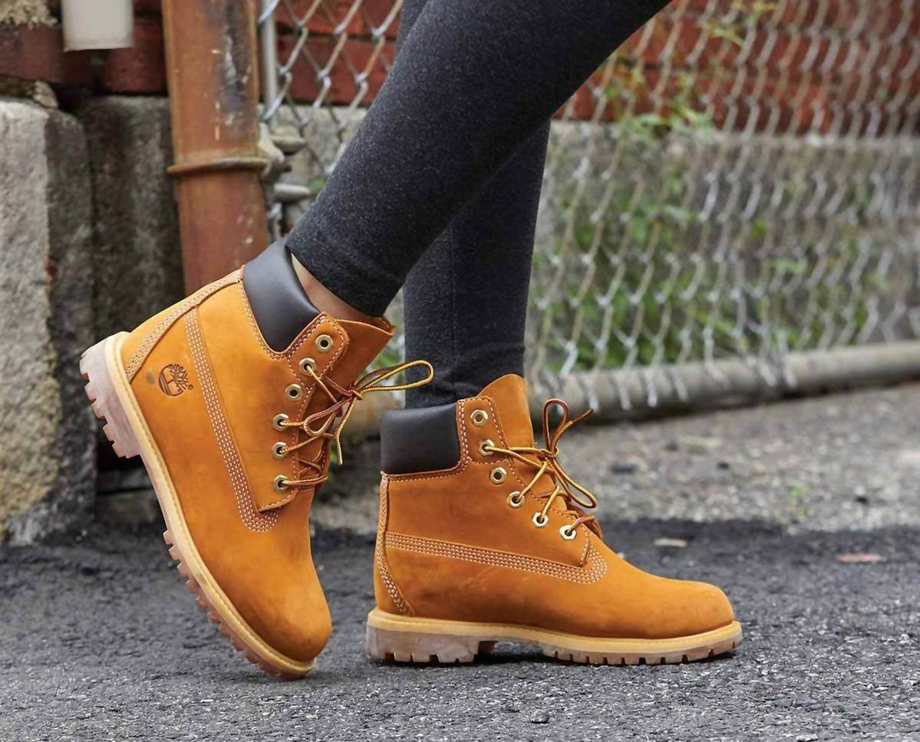 Timberland Women's Premium Waterproof Boots in wheat - women's shoe - alternate view