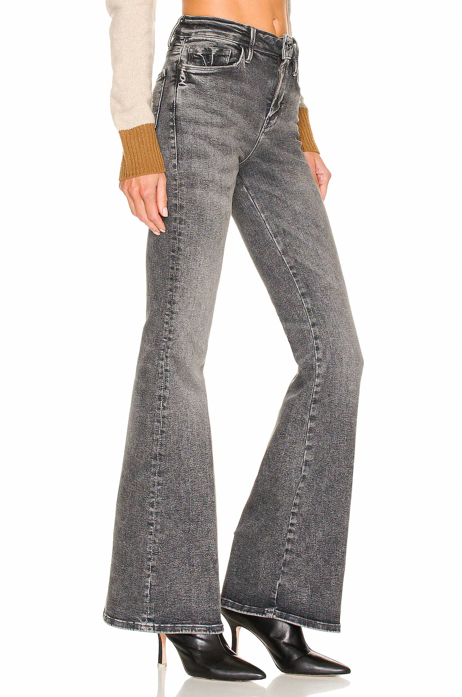 Frame - Le One Mid-rise Denim Flare Jeans