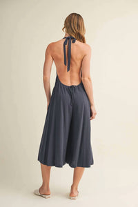 Mustard Seed - Halter Wide-leg Jumpsuit
