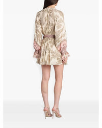 Hemant & Nandita - Paisley-print Belted Romper