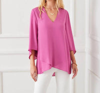 Karen Kane - Bracelet Sleeve Asymmetric Top