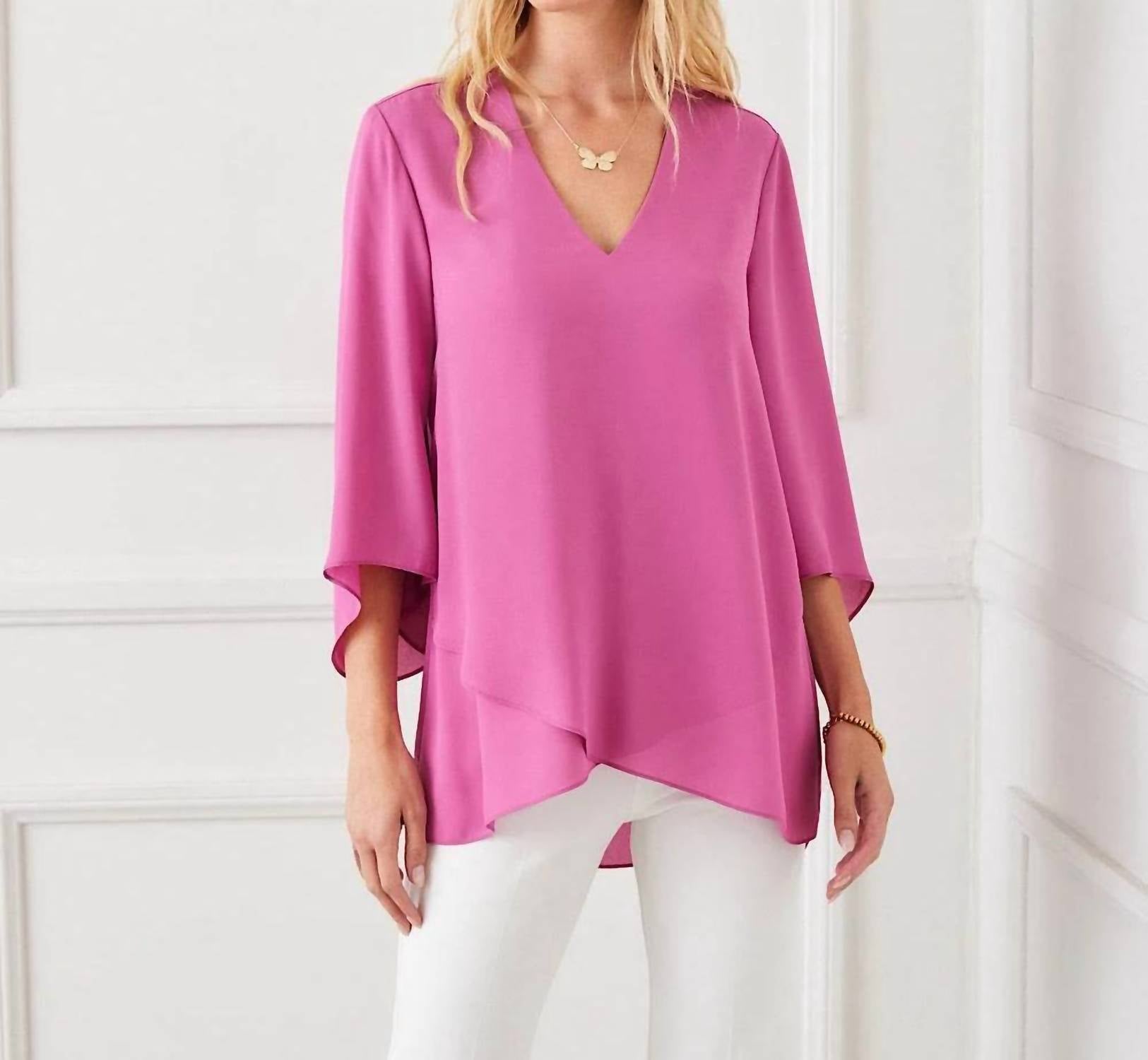 Karen Kane - Bracelet Sleeve Asymmetric Top