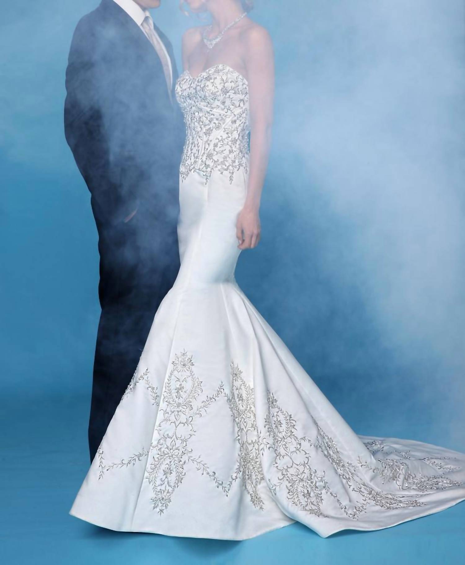 Impression Bridal - Satin Thread Mermaid Dress