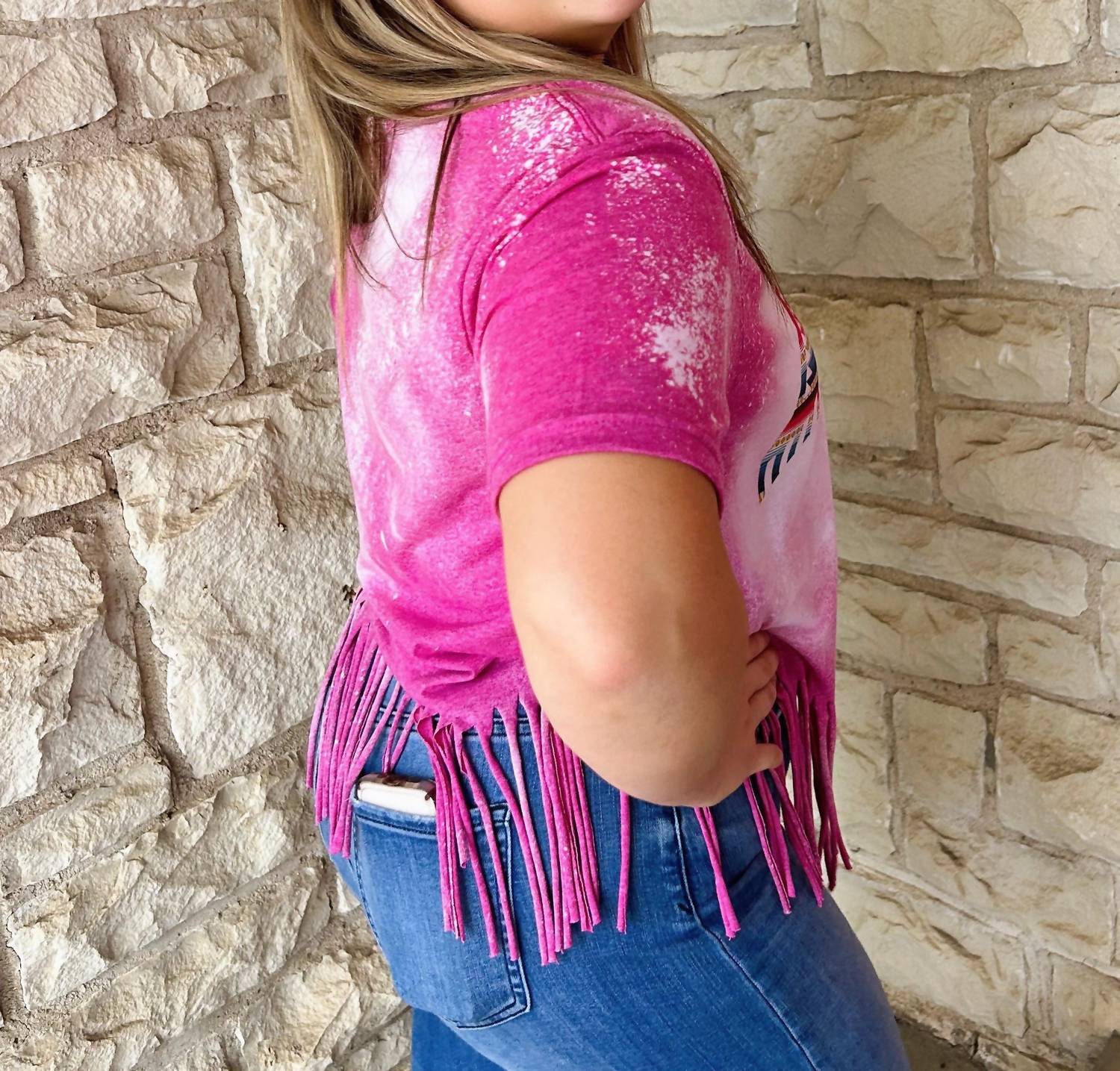 Rose Canyon Ranch - Thunderbird Fringe Hem Tee