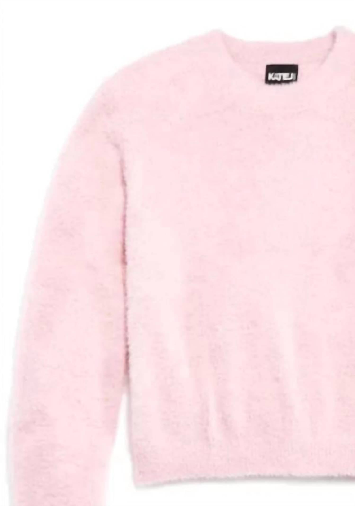 Katie J NYC Tween Mara Sweater in pink - women's sweater - detail view