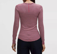 lululemon Hold Tight Long Sleeve Top in oxford res - women's long sleeve top - detail view