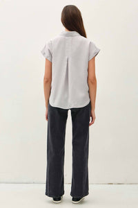 Be Cool - Dolman Button Down Short Sleeve Shirt