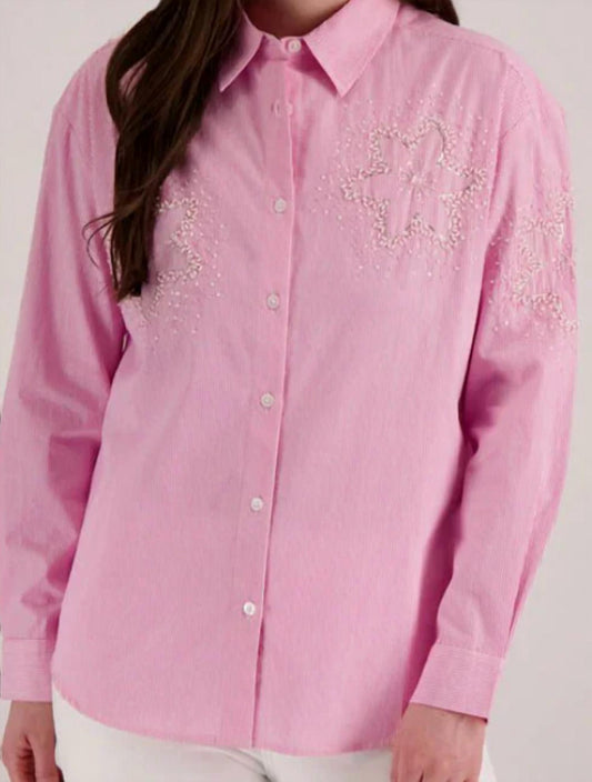 Elliott Lauren - Embellished Stripe Shirt