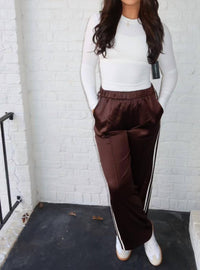 Act Pretty - Satin Track Pants