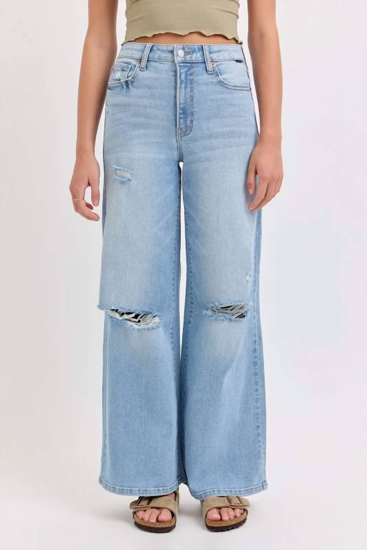 Cello - High Rise Wide Leg Jeans