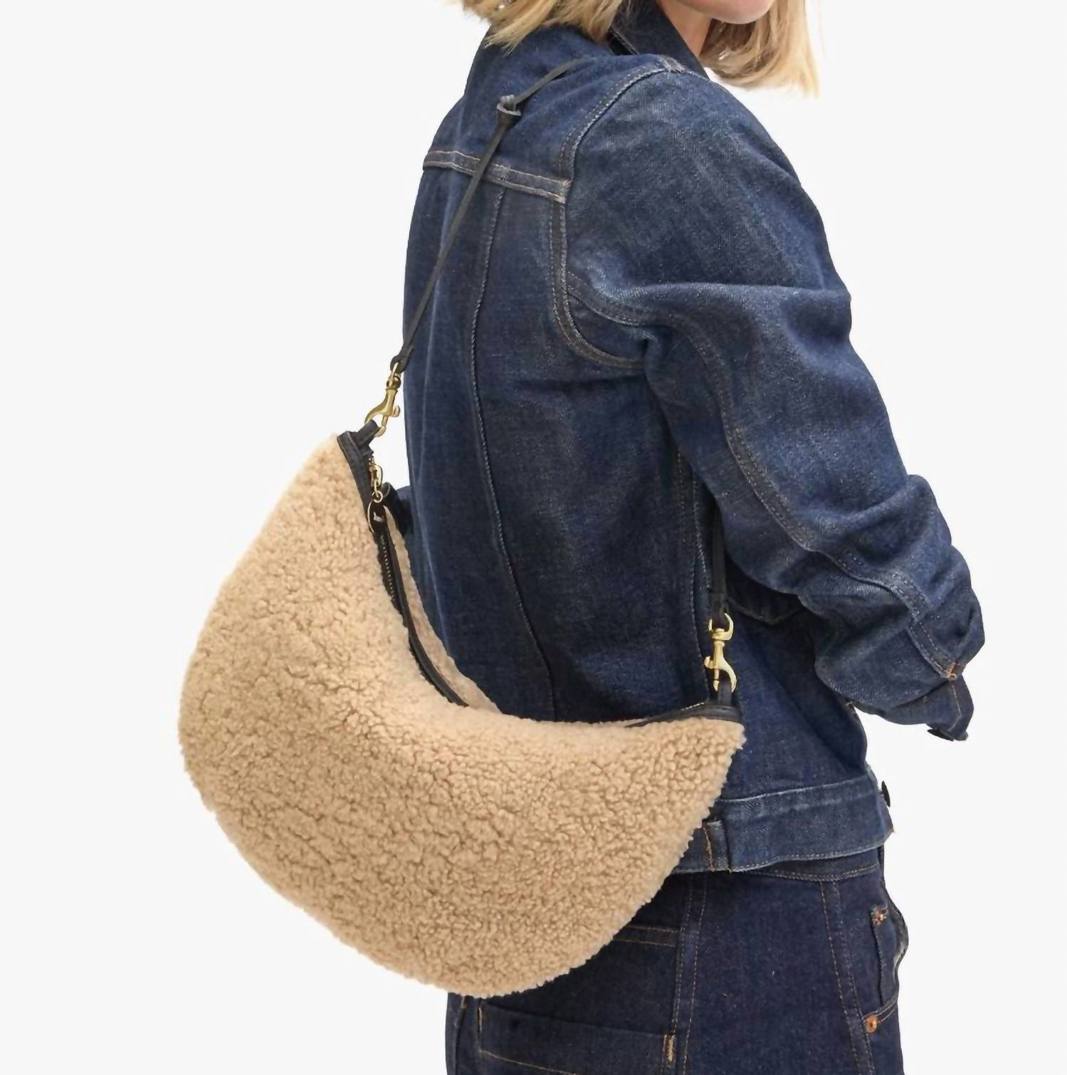 Clare V. - Women's Lune Shearling Shoulder Bag