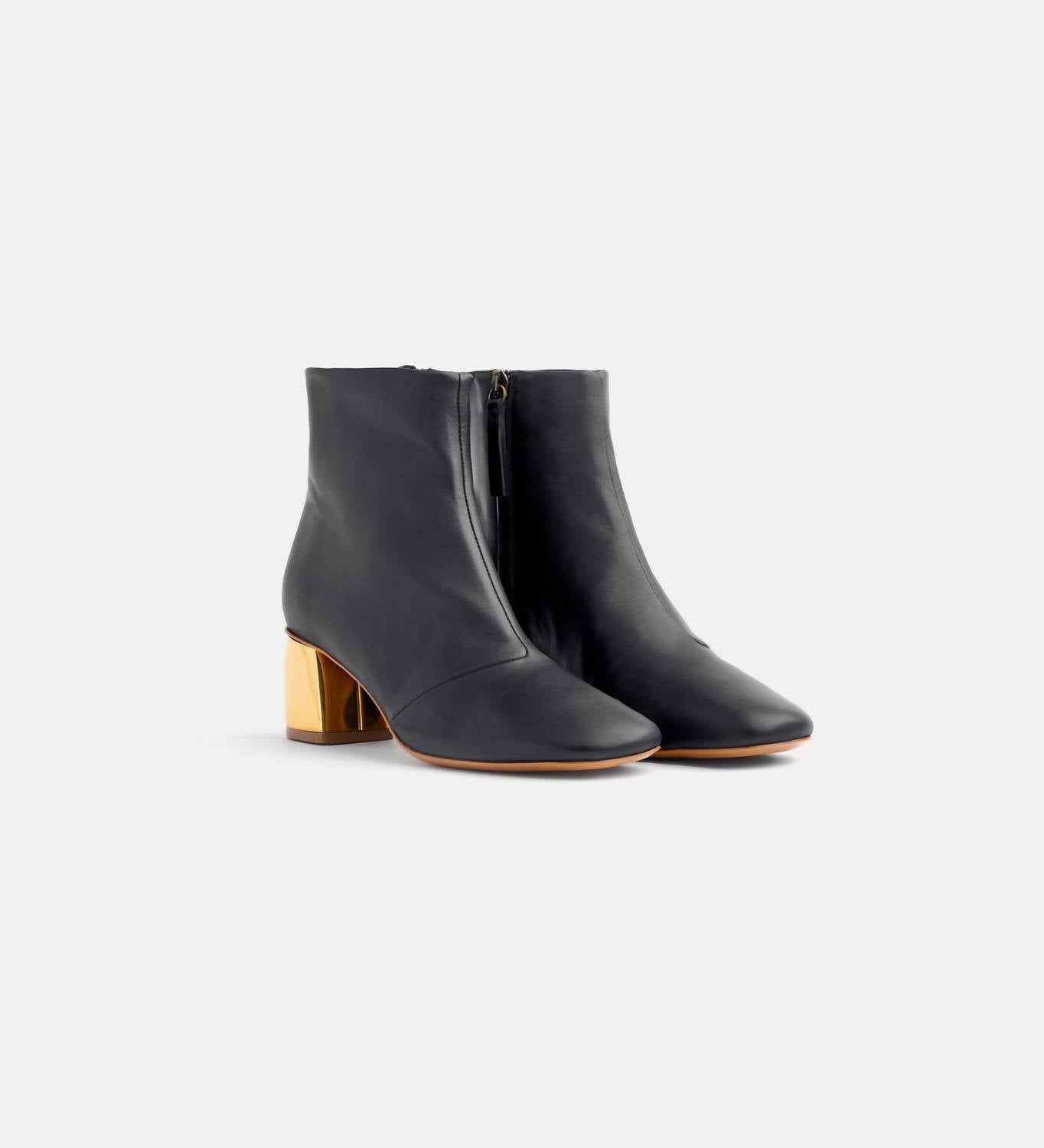 Forte Forte - Women's My Alma Golden Heel Nappa Leather Ankle Boots