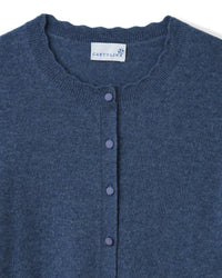Cartolina Nantucket Lucy Long Sleeve Cardigan in gallery blue - women's cardigan - view 4