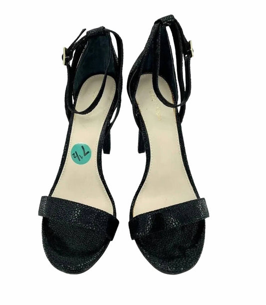 Calvin Klein - Women's Suede Leather Lizard Platform Heels