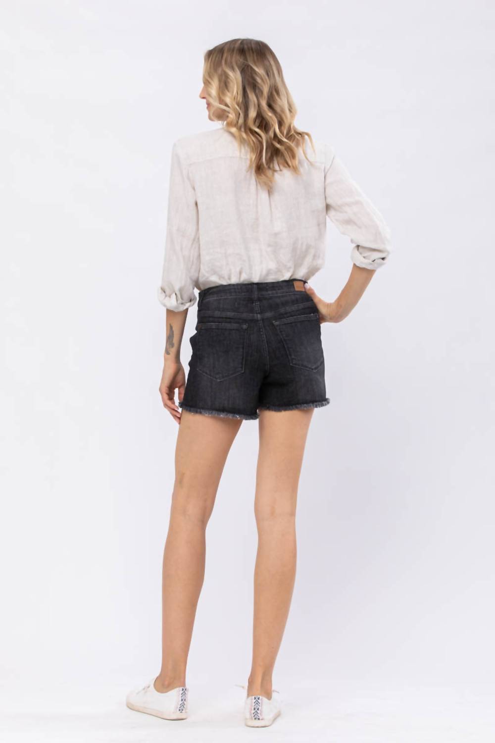 Judy Blue - Bloom High Waist Maternity Denim Shorts