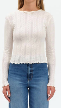 Daze - Pointelle Tee
