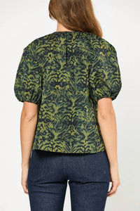 Ulla Johnson - Talie Silk Short Sleeve Blouse