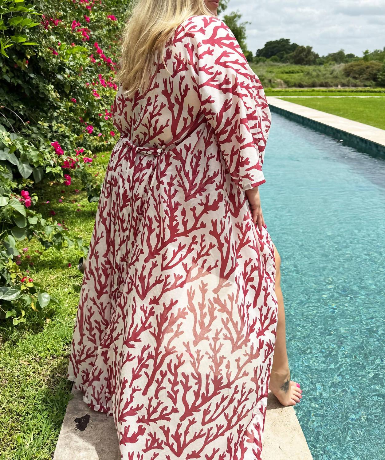 Alicia Swim - Long Kimono Cover-up - Plus