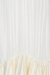 ROTATE Gathered Mini Dress in egret - women's dress - view 5