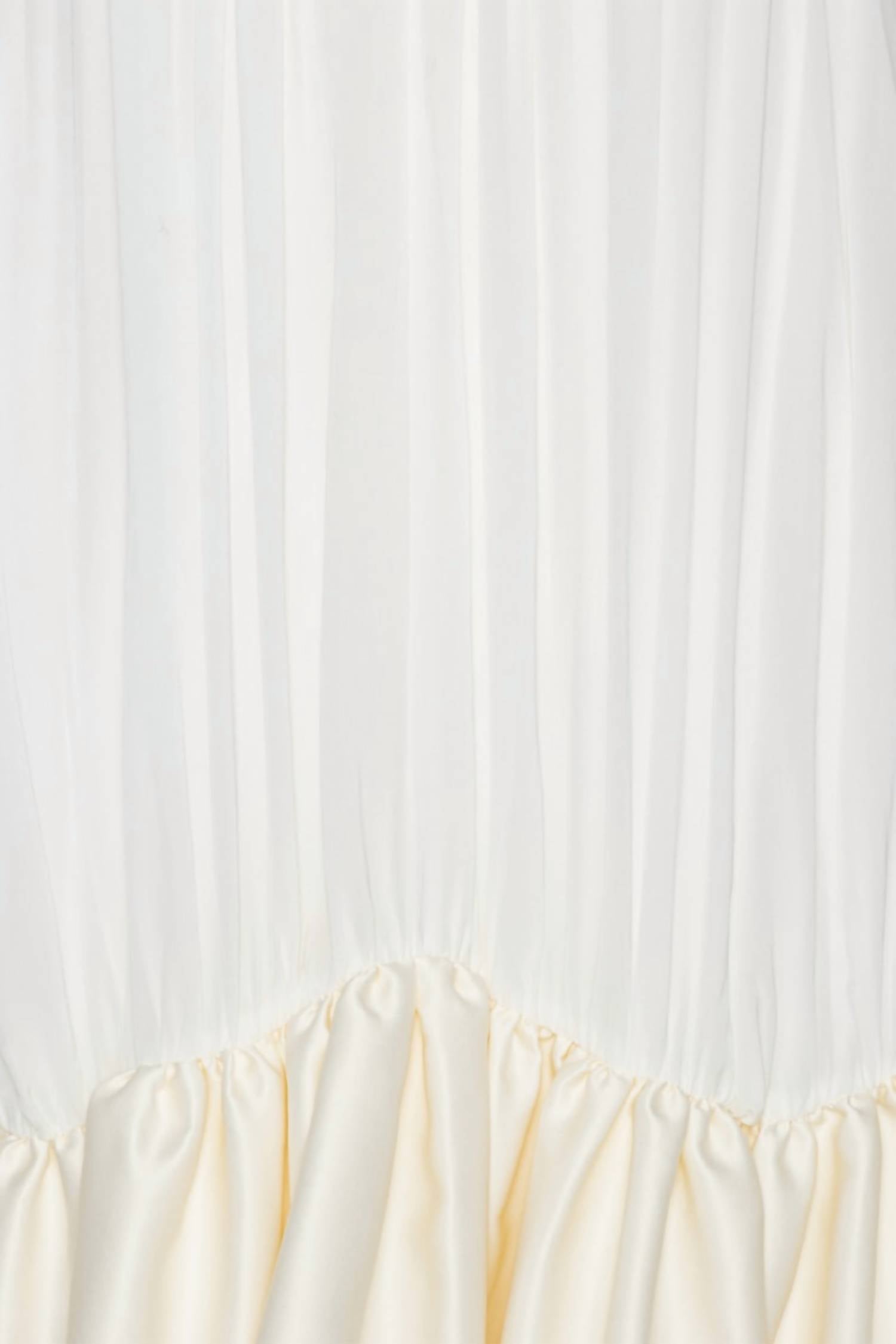 ROTATE Gathered Mini Dress in egret - women's dress - view 5