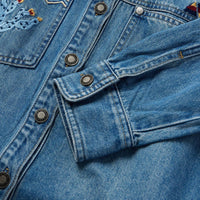 Stetson - Women's Embroidered Denim Button-up Cropped Shirt