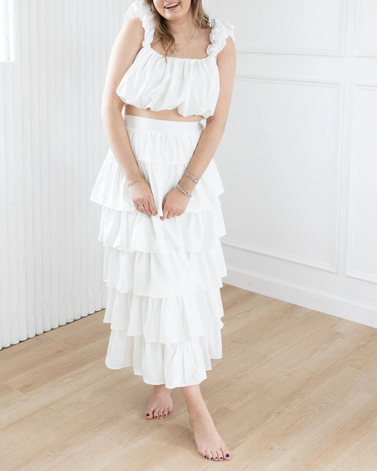 Entro - Crop Top & Skirt Set