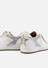 SHU SHOP Women's Snake Laceup Sneaker in white - women's sneaker - alternate view